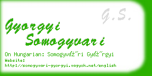 gyorgyi somogyvari business card